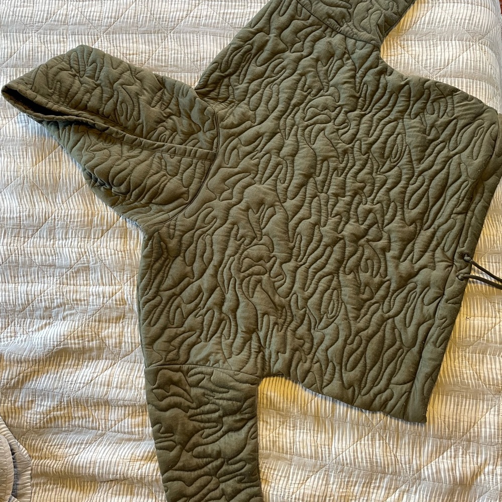 Gap Fit Pullover Hoodie, army green, large tall, casual lady, size L